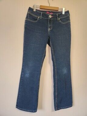 Wrangler Thick Stitch Embroidered Pocket Bootcut Jeans 7/8 x 30 Y2K Western